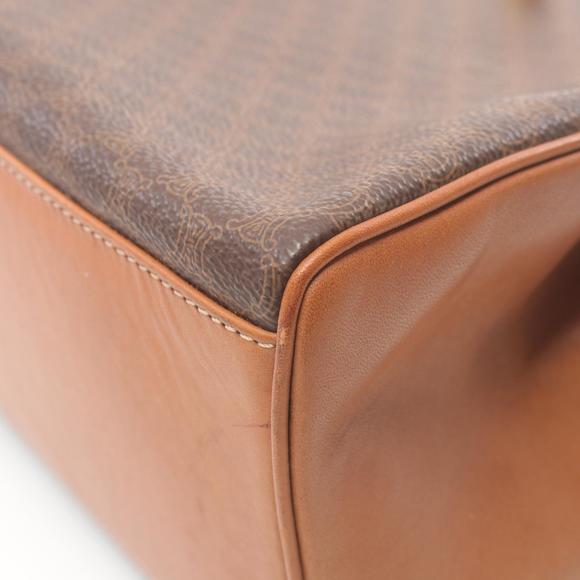 CELINE Macadam Handbag Leather Brown - Picture 9 of 10